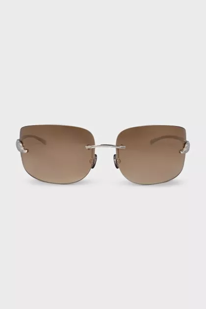 Brown oval sunglasses
