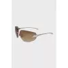 Brown oval sunglasses