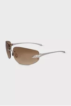 Brown oval sunglasses