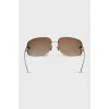 Brown oval sunglasses