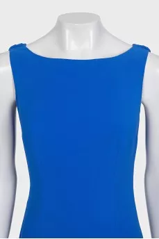 Blue dress with an open back