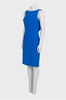 Blue dress with an open back