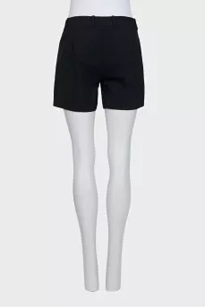 Black shorts with accent seam