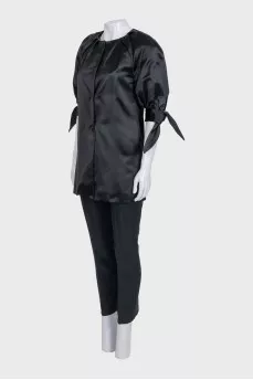 Black suit with trousers and a jacket