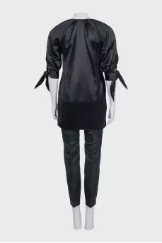 Black suit with trousers and a jacket