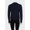 Blue jumper with embroidery