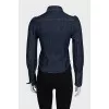 Blue denim shirt with patch pockets