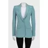 Single-breasted silk jacket