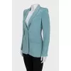 Single-breasted silk jacket