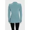 Single-breasted silk jacket