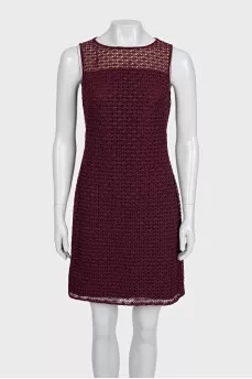 Burgundy dress