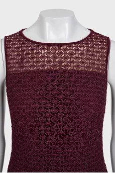Burgundy dress
