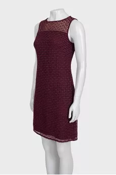 Burgundy dress