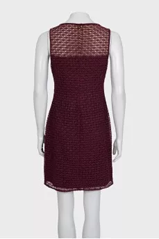 Burgundy dress