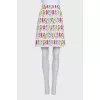 White A-line printed skirt
