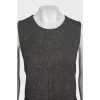 Fitted sleeveless dress with a zipper