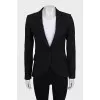 Black single-breasted jacket