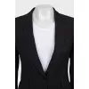 Black single-breasted jacket