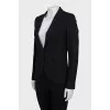 Black single-breasted jacket