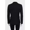 Black single-breasted jacket