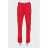Men's jeans with branded buttons