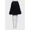 Black mesh skirt with elastic band