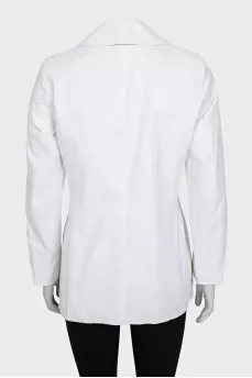Straight-cut jacket with velcro fastenings