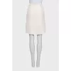 White skirt with patch pockets