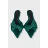 Coupole textile mules