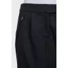 Skirt with zipped pockets