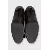 Лаковые туфли из кожи на kitten heel