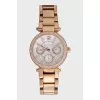 Gold watch with rhinestones