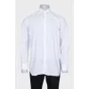 Men's white button-down shirt