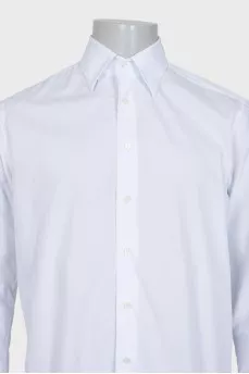Men's white button-down shirt