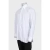 Men's white button-down shirt