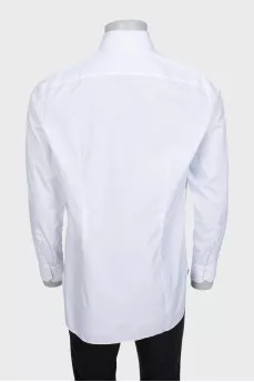 Men's white button-down shirt