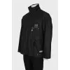 Men's black zippered jacket