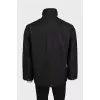 Men's black zippered jacket