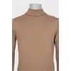 Men's brown wool turtleneck