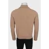 Men's brown wool turtleneck
