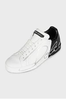 Men's leather Portofino sneakers