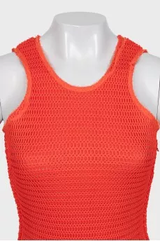 Fitted mesh dress