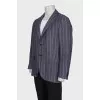Men's straight striped jacket