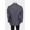Men's straight striped jacket