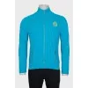 Men's cardigan with a gold zipper