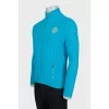 Men's cardigan with a gold zipper