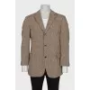 Men's wool and silk jacket