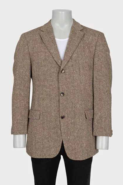 Men's wool and silk jacket