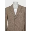 Men's wool and silk jacket