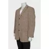 Men's wool and silk jacket